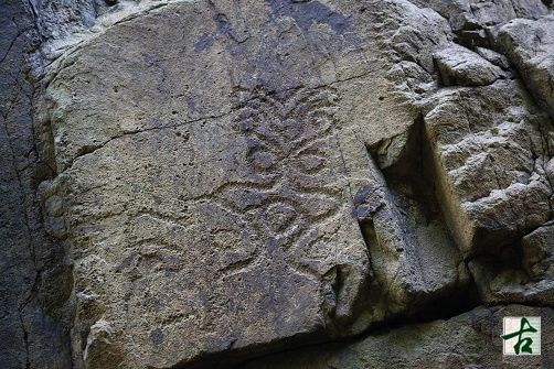 Close-up of Wong Chuk Hang Rock Carvings