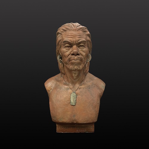 墓葬C81男性頭骨復原像 墓葬C81男性頭骨復原像