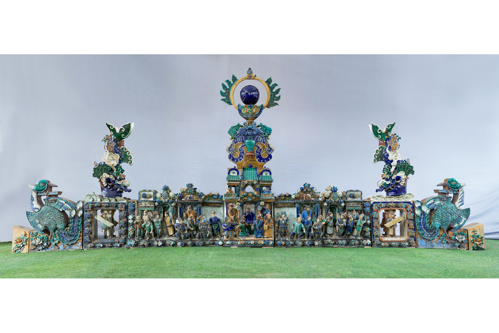 魯班先師廟瓦脊上的封神榜