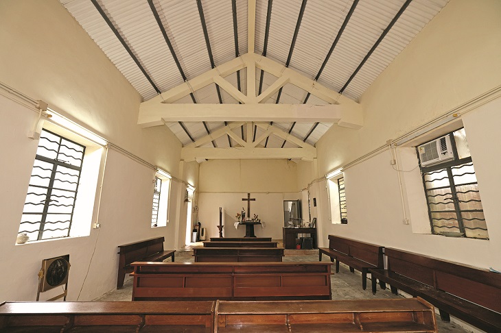 西貢黃毛應村玫瑰小堂,曾是港九大隊成立地點及駐紮地。