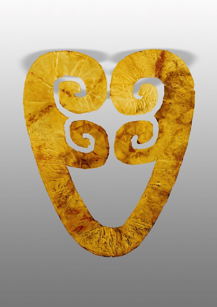 金沙出土金人面像,屬國家一級文物。