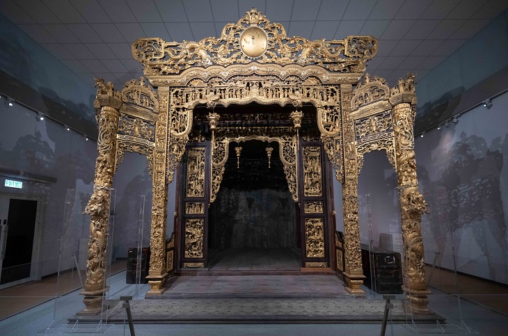 國家一級文物「番禺神樓」首次亮相香港，於九龍公園香港文物探知館庭園展出