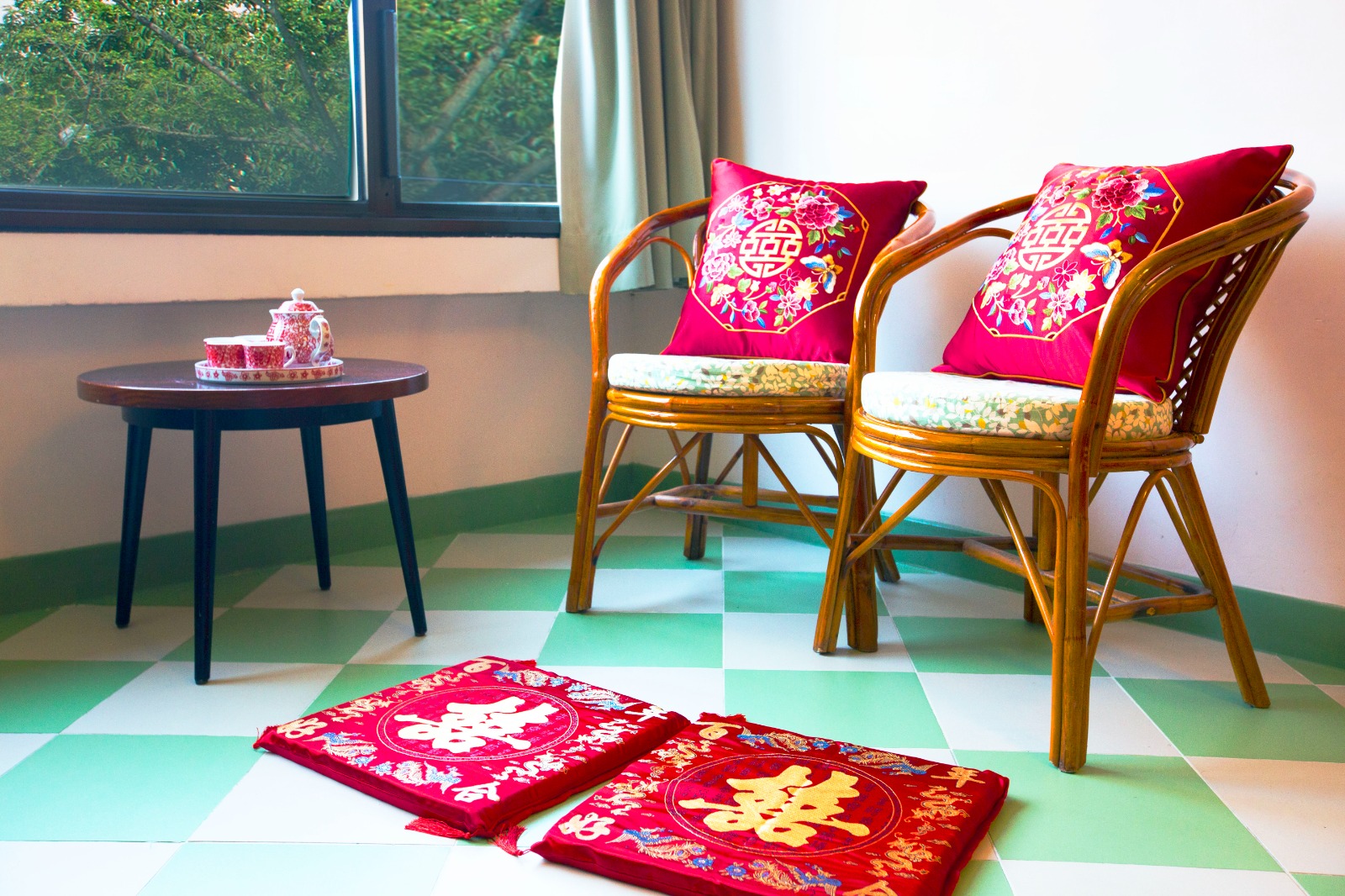 新娘出門可在美荷樓內向長輩敬茶,既傳統又特別!(圖片來源:YHA美荷樓青年旅舍) 新娘出門可在美荷樓內向長輩敬茶,既傳統又特別!(圖片來源:YHA美荷樓青年旅舍)