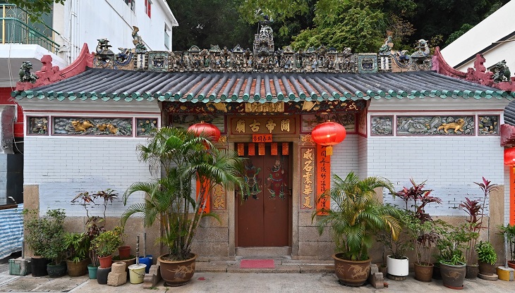 清中葉廣東中路水師巡哨,會定期到大澳吉慶後街關帝古廟參拜。