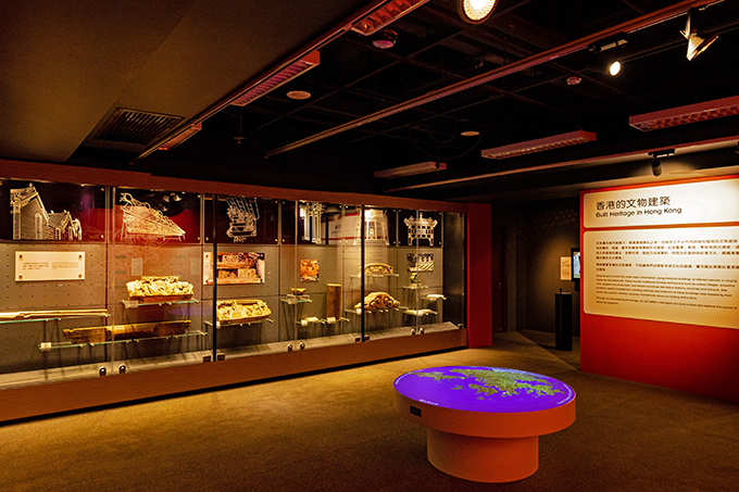 The components of the Chinese architecture in the Built Heritage Section